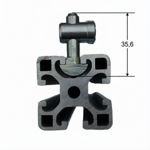 Mittelspanner schmal für Nut 8 Profil 40, Stahl verz.