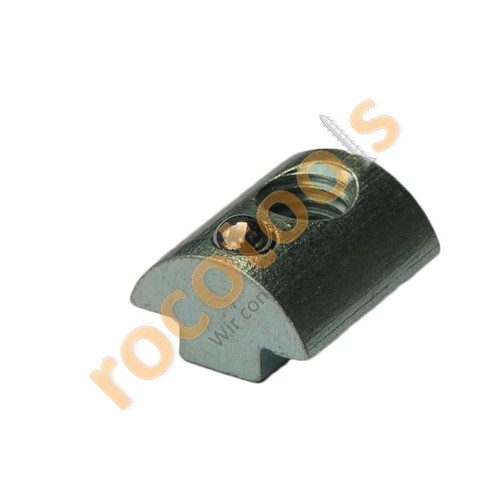 Nutenstein Nut 8, M8, Kugel, schiebbar, Stahl verz.